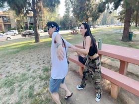 ロスの軍基地でナンパしたアメリカ軍人とハードセックス　ミーガン（28）　サンプル画像03